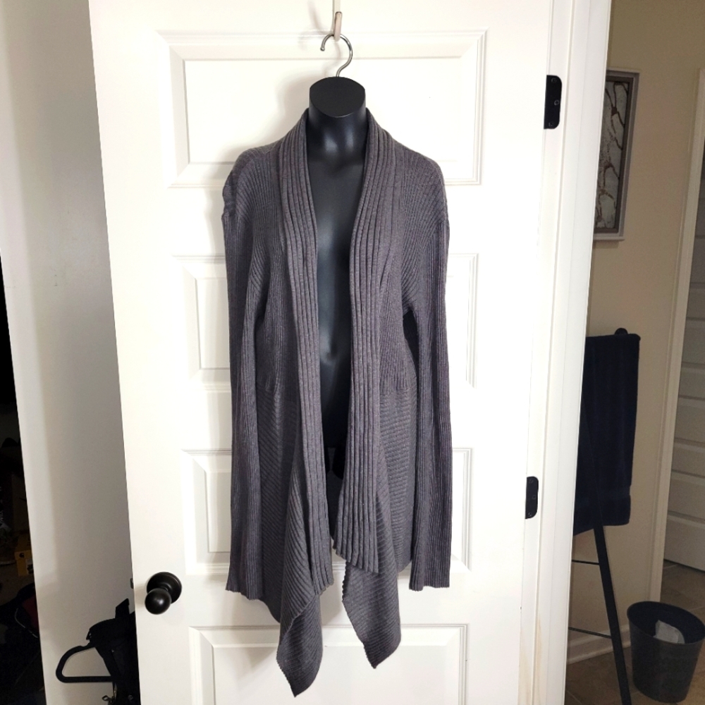 Charcoal Gray Swing Cardigan